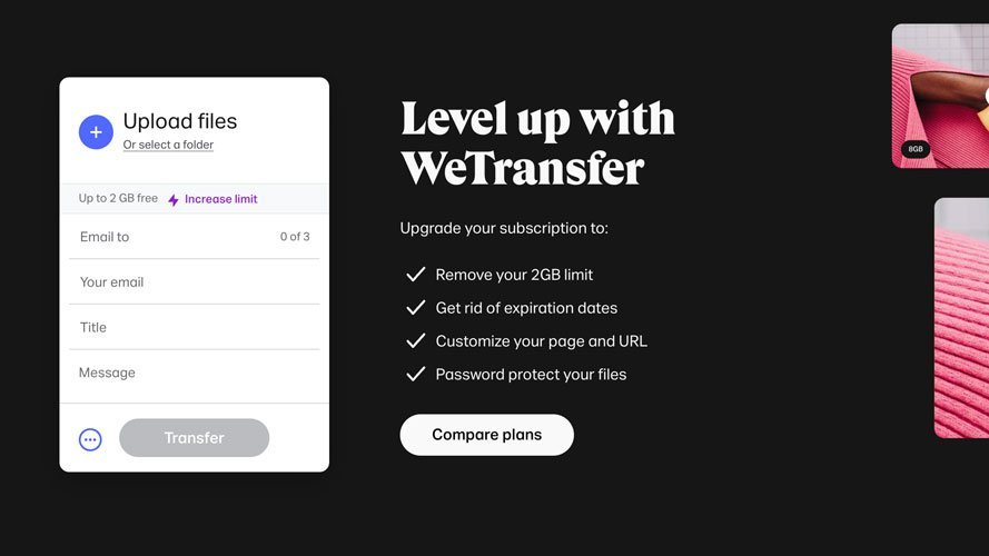 WeTransfer Step by Step Guide